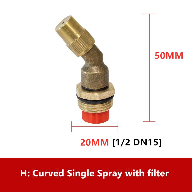 Misting Fogging Spray Disinfectant Spray Sprinkler Push-in Low Pressure Atomizing Nozzle With Filter Sprayer Home Garden: 08
