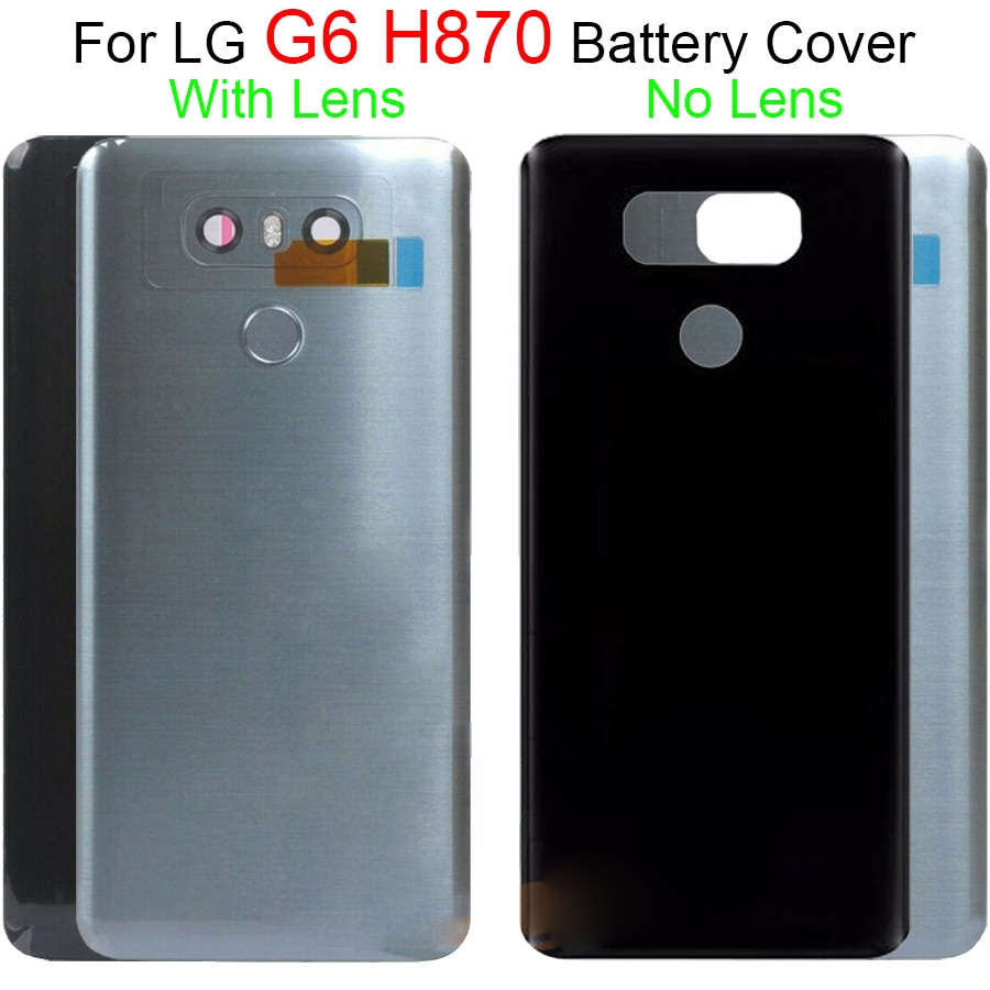 Voor Lg G6 Batterij Back Cover Deur Case Behuizing Met Camera Lens Glas Vingerafdruk LS993 US997 VS998 H870 Voor Lg g6 Batterij Deur