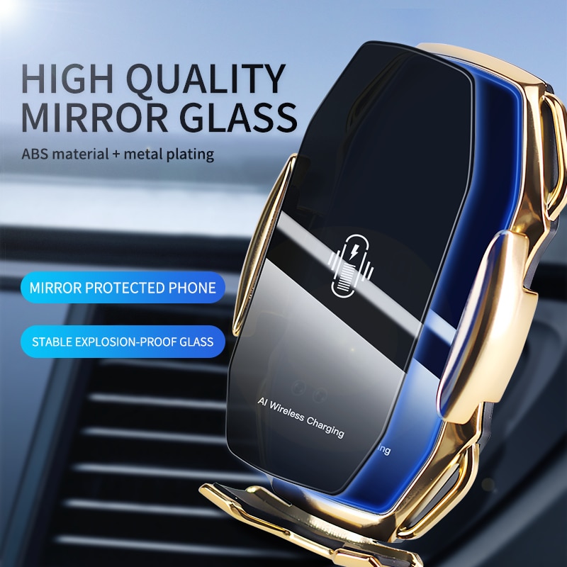 Drahtlose Auto Air Vent Ladegerät 10W foriPhone 8 Plus X Auto Spann Telefon Halter Multi Kompatibel forSamsung S9 S10 schnelle Lade