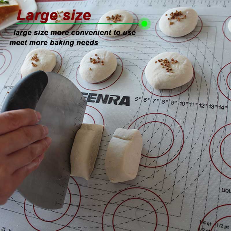 TEERNA anti-aanbaklaag Bakken Mat Grote Silicone Rolling Deeg Mat Macaron Siliconen Bakken Mat Cake Bakken Pasrty Gereedschap Bakvormen