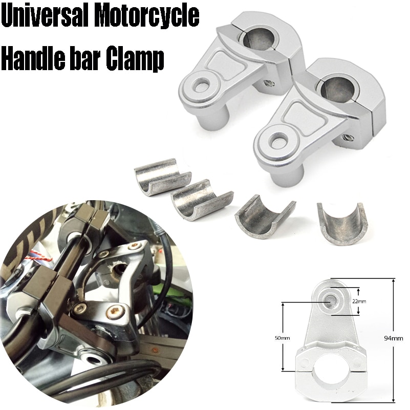 22mm 28mm Universal Motorcycle Handle bar Klem Stuur Riser Verstelbare Voor KTM Yamaha Honda Suzuki Ducati Benelli Aprilia