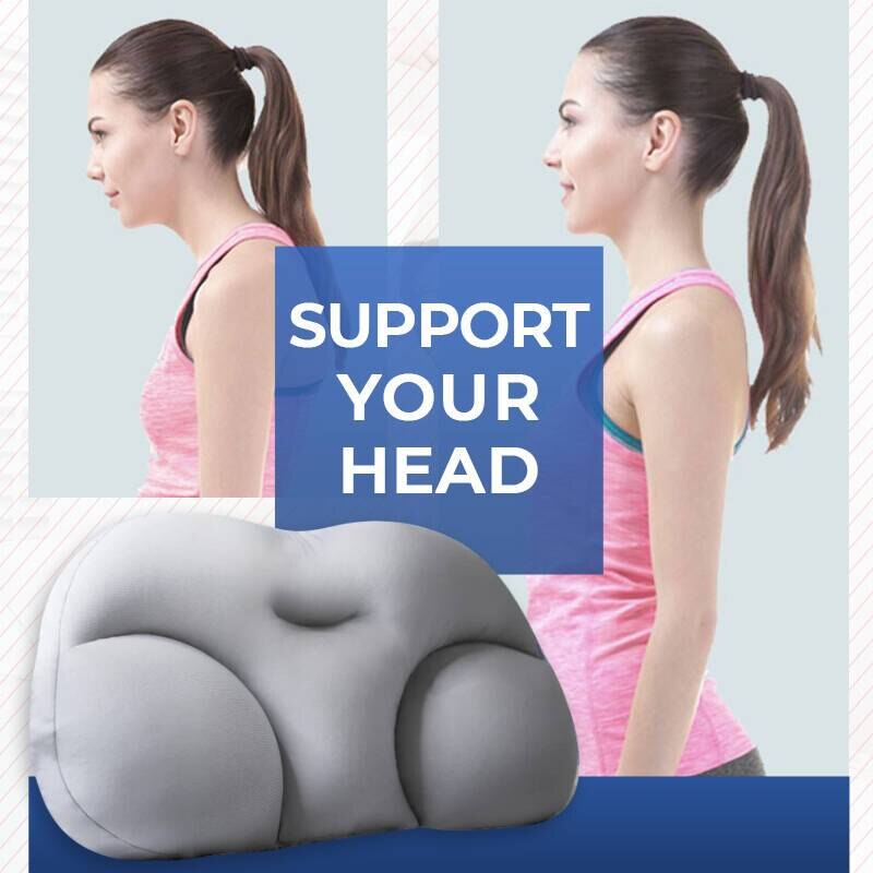 3d pescoço travesseiro ergonômico memória espuma travesseiro criativo sono profundo lavável viagem pescoço partícula travesseiro para sono almofada micro ar