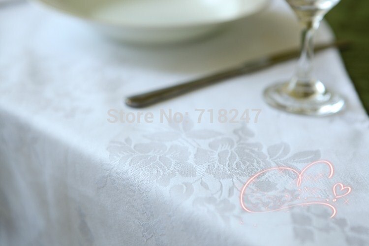 Vezon bomull jacquard servietter hvit tykk for restaurant hote hjemme bryllup