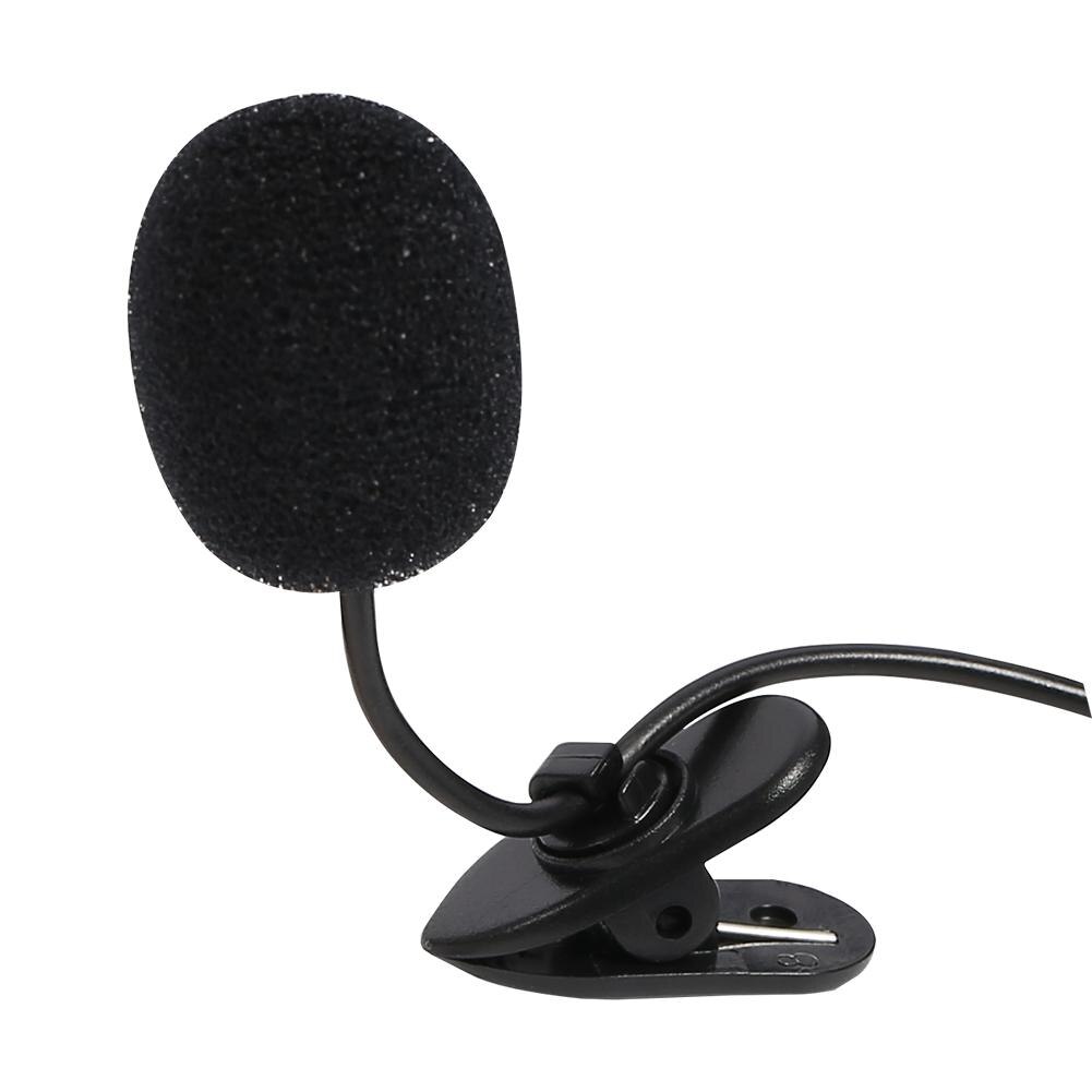 Mini micrófono externo para coche, reproductor de DVD, Radio, Audio, para teléfono móvil, PC, toma Jack estéreo de 3,5mm,