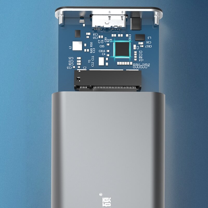 Blueendless 2242 2260 2280mm m.2 ngff (sata) ssd para usb 3.0 externo hd disco rígido gabinete de armazenamento caso adaptador suporte b ke