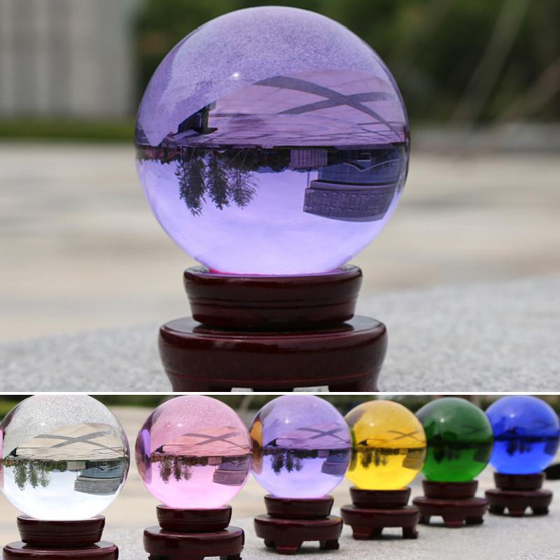 8 styles 40/50mm colour Clear Glass Crystal Ball model for Photography Props Home Decoration
