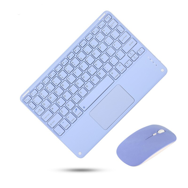 For IPad 7th 8th 9th Generation tablet Keyboard for IPad 10.2 Pro 11 Air 4 10.9 Air 2 Air 9.7 Keyboard Funda: lavender keyboard M