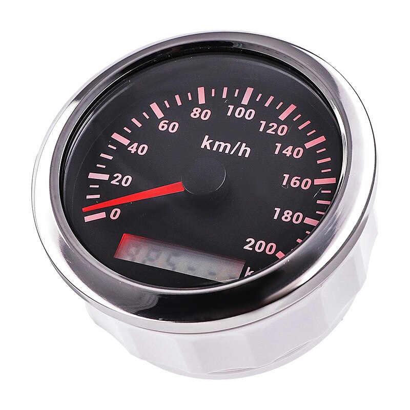 120 200 km/h GPS SPeedometer Gauge 85MM Waterproof Speedometer With Red Backlight For Car Truck Boat Marine