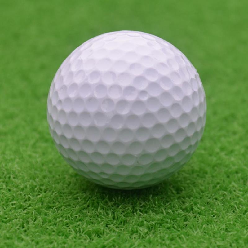 1pc White Golf Ball Practice Rubber Two Piece Ball Tournament Blank Ball
