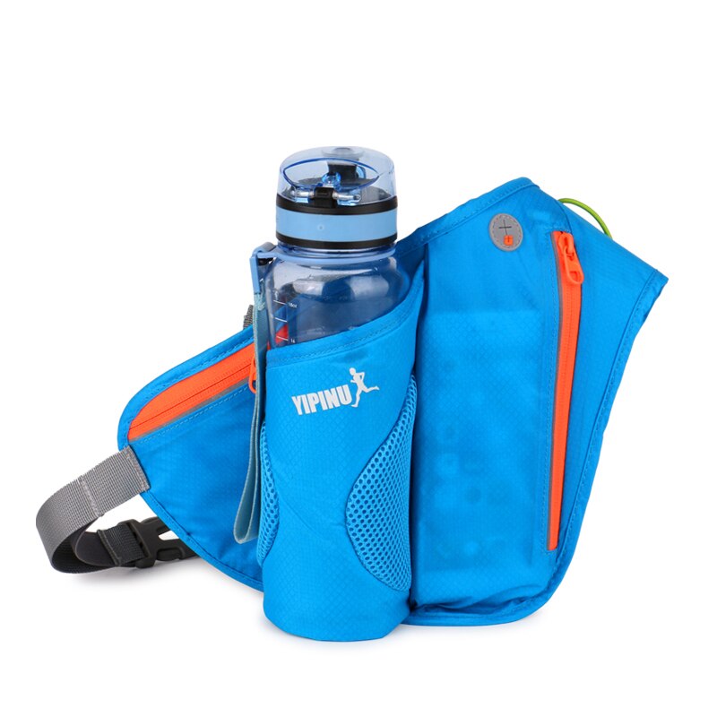 Talje tasker kører fanny kvinder pakke pose bælte mænd pung mobiltelefon lomme sag camping vandreture sport vandflaske: Blå