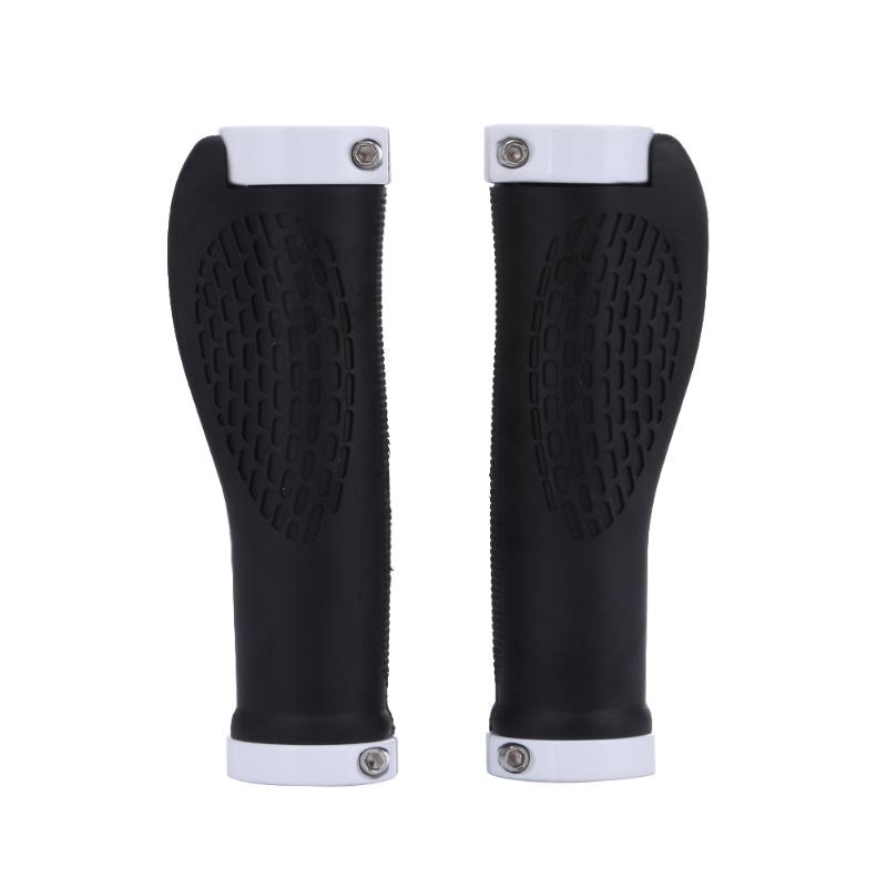 Fiets Stuur Grips Anti-Skid Ergonomische Rubber Mtb Weg Mountainbike Fiets Grips Handvatten Voor Fietsen Onderdelen Accessoires: 01 White