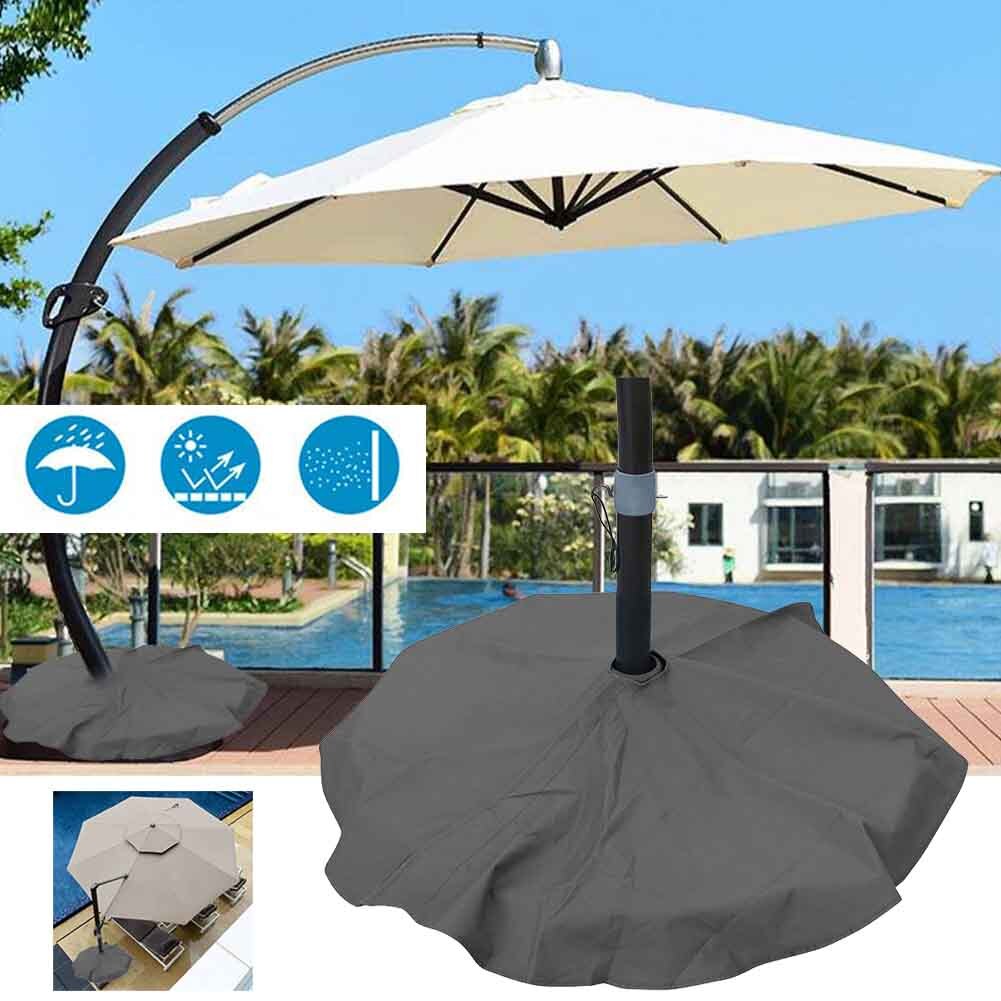 Sommer rund udendørs terrasse paraply bunddæksel oxford stof solskærm tilbehør parasol camping havebeslag anti støv