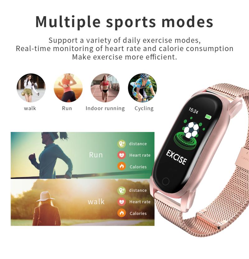 YH6 Smart Bracelet Menstrual Cycle Reminder Music Control Female Bracelet IP67 Waterproof