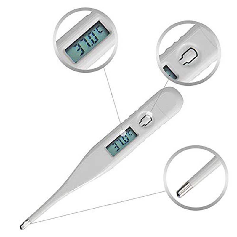 Thermomètre électronique pour bébé, enfant et adulte, numérique lcd, chauffage, thermomètre buccal, outils de mesure de la température