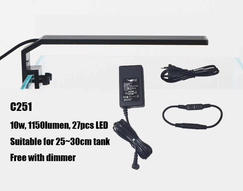 Anlage wachsen LED licht Chihiros C serie ADA stil Mini nano Clip Aquarium wasser pflanze Aquarium neue angekommen!: C251 kostenlos Dimmer