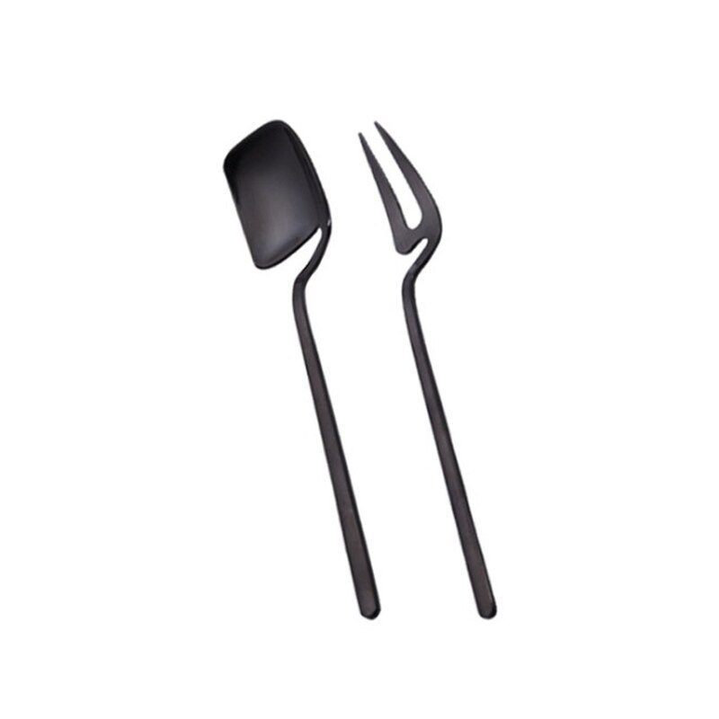 Luxury Stainless Steel Gold Cake Dessert Forks Lovely Mini Fork Used For Cake in Party Snail Fork Restaurant Fruit Fork