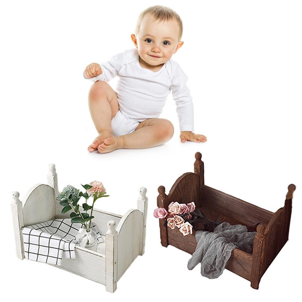Bébé berceau amovible panier bois lit accessoires Photo Shoot infantile bébé photographie arrière-plan Studio accessoires canapé posant