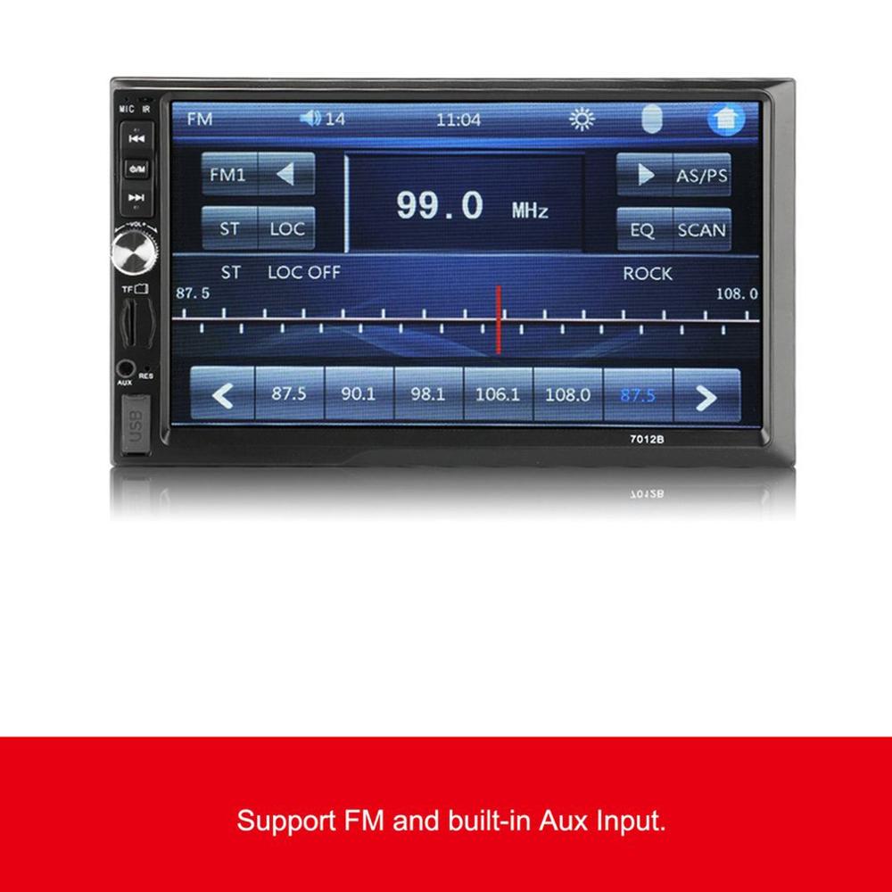 Autoradio 7-Inch Groot Scherm Met Stereo Fm Radio Bluetooth Mp5 Speler Achteruitrijcamera 7012B