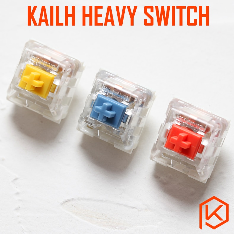 Kailh ciężki przełącznik ciemny żółty spalony pomarańczowy jasnoniebieski RGB SMD przełączniki do klawiatury mechanicznej mx 3pin