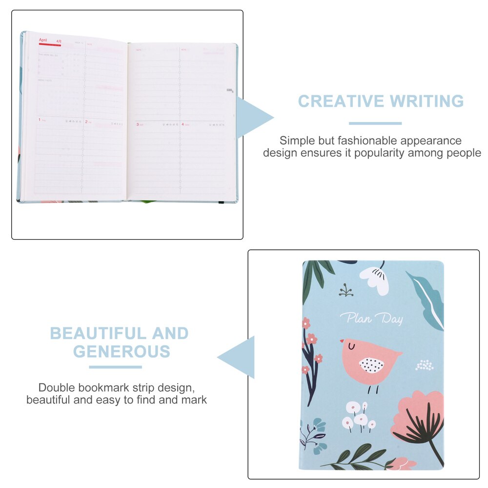1 Pc A5 Schedule Book Practical Weekly Planner Paper Notebook