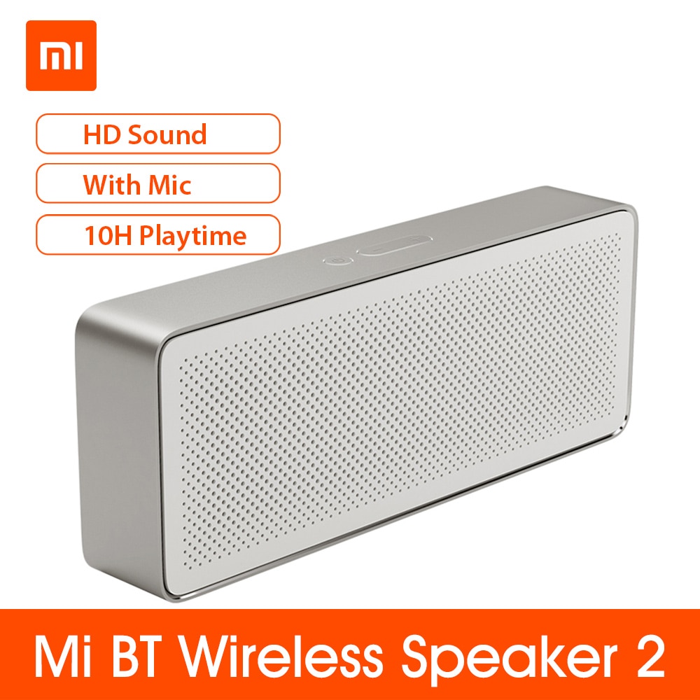 Xiaomi Mi Bt Speaker Vierkante Doos 2 Stereo Hd Geluidskwaliteit Soundbox Bass Speakers Music Audio Player Muziek Versterker Met mic
