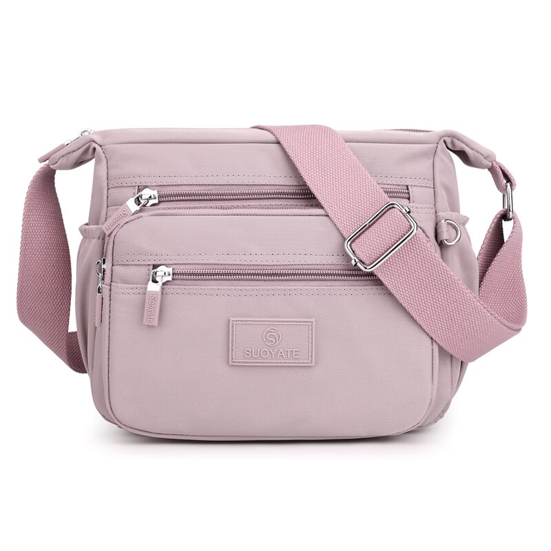 Womens Cross Body Bag Casual Schoudertas Handtas Multi Pocket Messenger voor Winkelen Dagelijks Gebruik, Rood, Eén maat