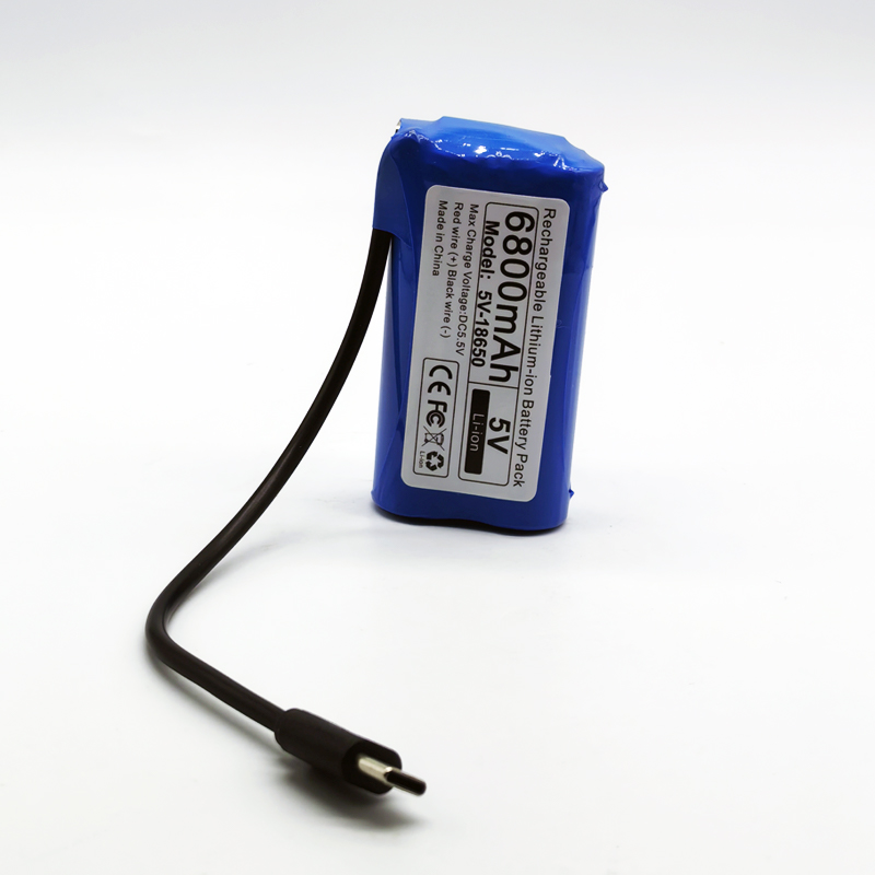 Original 6800mAh/12800mAh 5V 18650 lithium battery pack for Single Chip Microcomputer Outdoor LED Lamp,USB Fan,Bluetooth Speaker: green