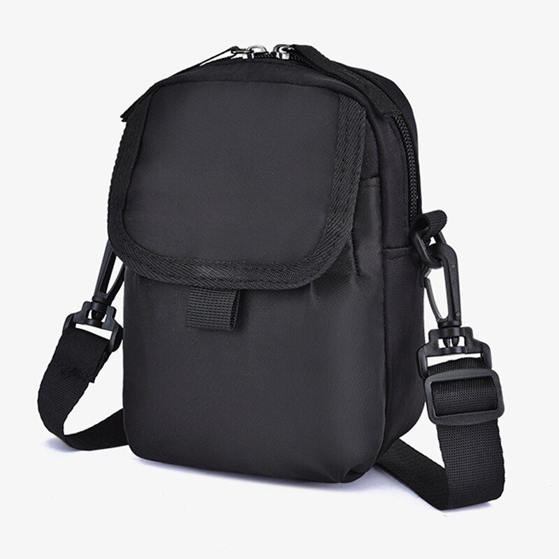 Multifonction fermeture éclair sac à bandoulière messager voyage sac Simple décontracté femmes rabat Oxford intérieur fente poche unisexe sac