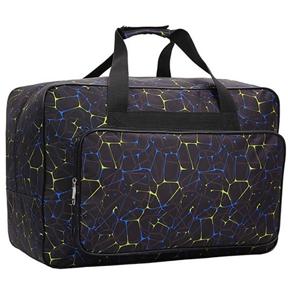 Bolsa para máquina de coser de gran capacidad Unisex, bolso de almacenamiento portátil de viaje, contenedor multifuncional, herramientas de tejer a mano, bolsas de ganchillo: Black / 46X23X32CM