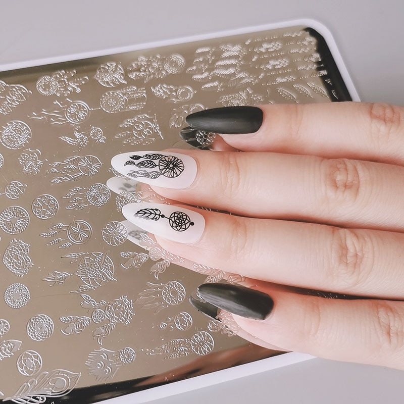 XMQ Nail ArtSteel Stamping Plates Zjoy Plus Series Image Plates Stamper Set Template Nail Printing Tools