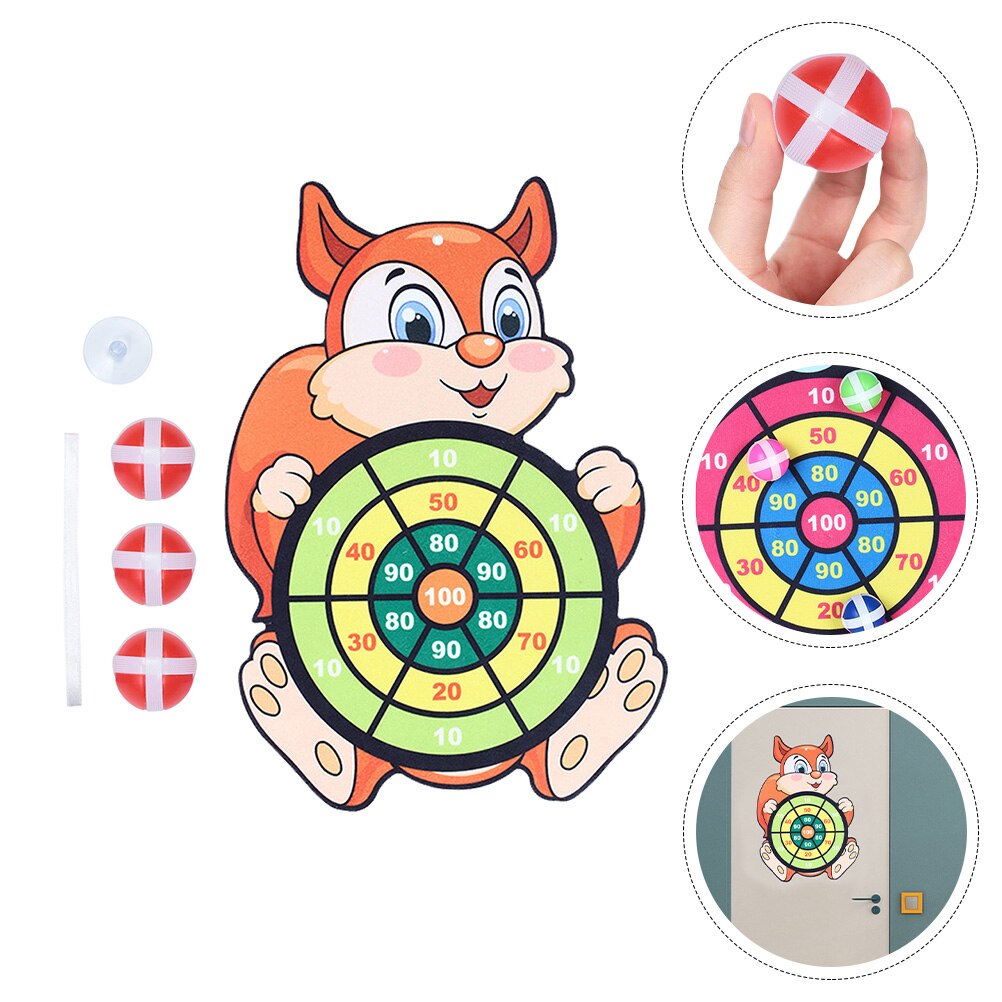 1 Set Mooie Cartoon Sticky Dart Game Set Creatieve Gooien Voor Kind: Default Title