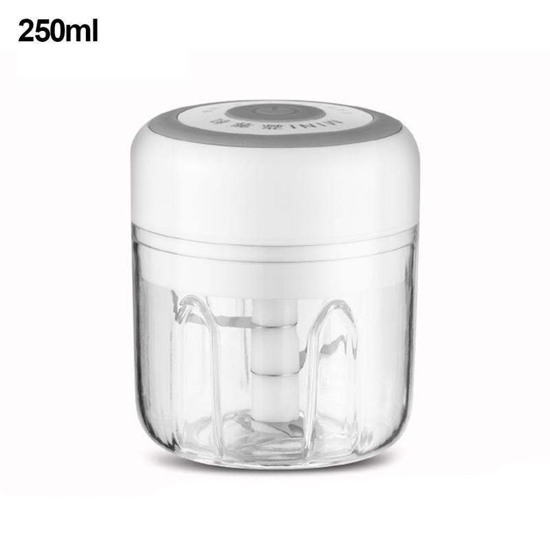 Electric Garlic Mash Machine Food Chopper Processor Vegetable Slicer Dicer Mincer to Chop Fruits Herbs Onions Garlics Blender: 250ml