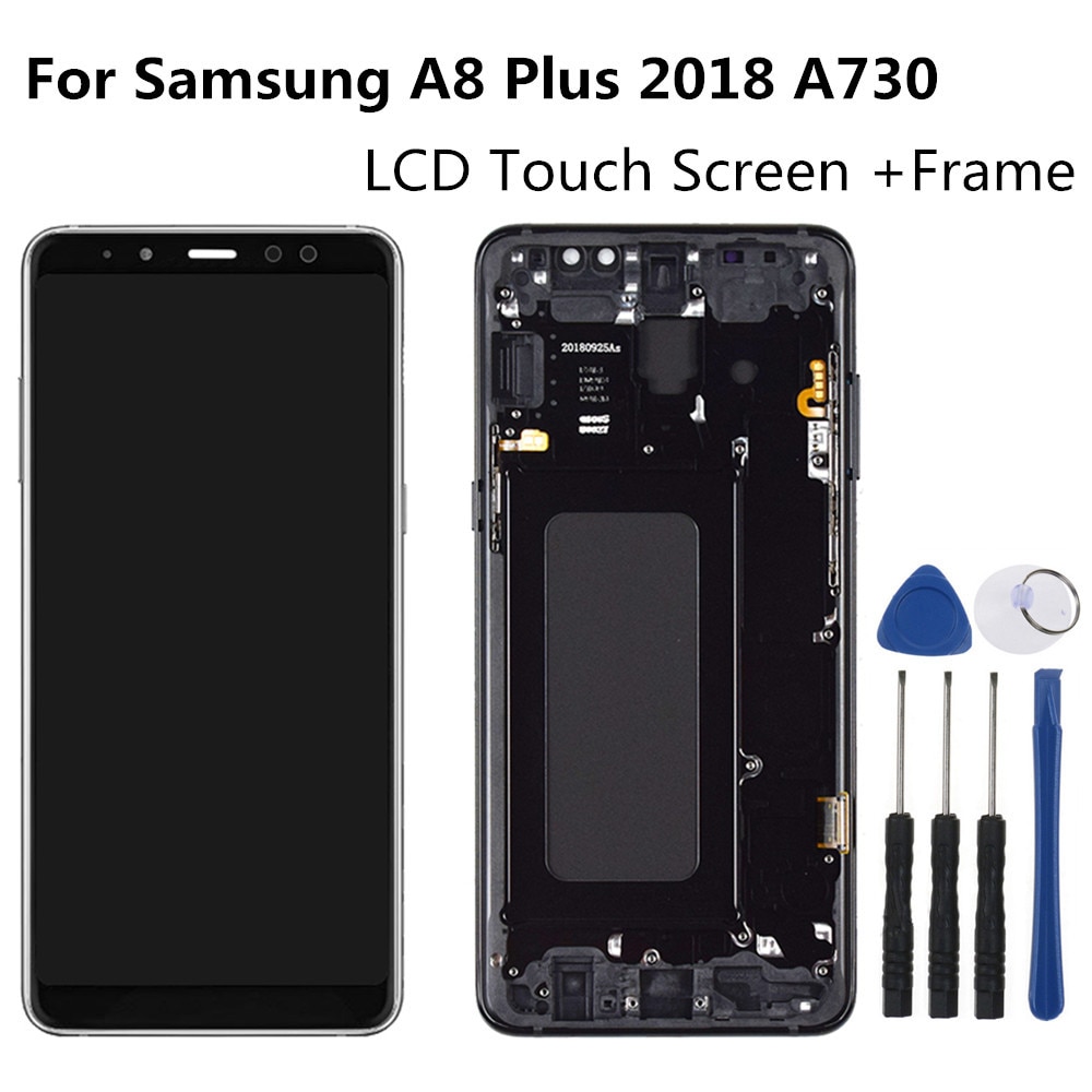 Anzeige Pantalla Für Samsung Galaxis A8 Plus LCD Anzeige Touchscreen Digitizer Für Samsung A8 + A730F A730F/DS LCD