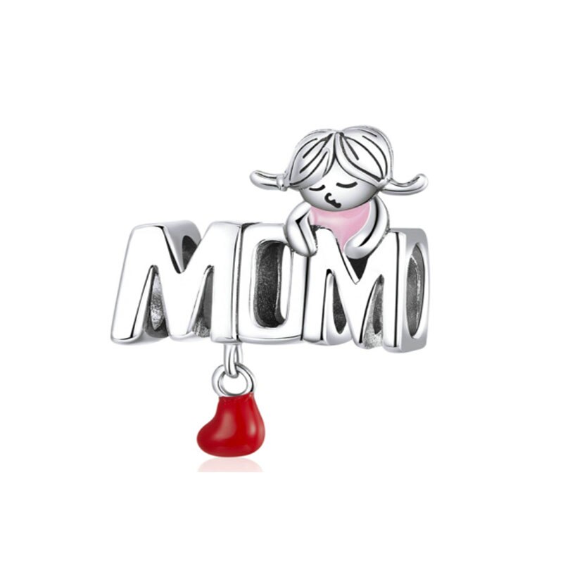 Europese Mom Hond Hanger Nicht Verloofde Diy Fijne Kralen Fit Originele Bedels Zilver 925 Armband Sieraden Acessories: B1097