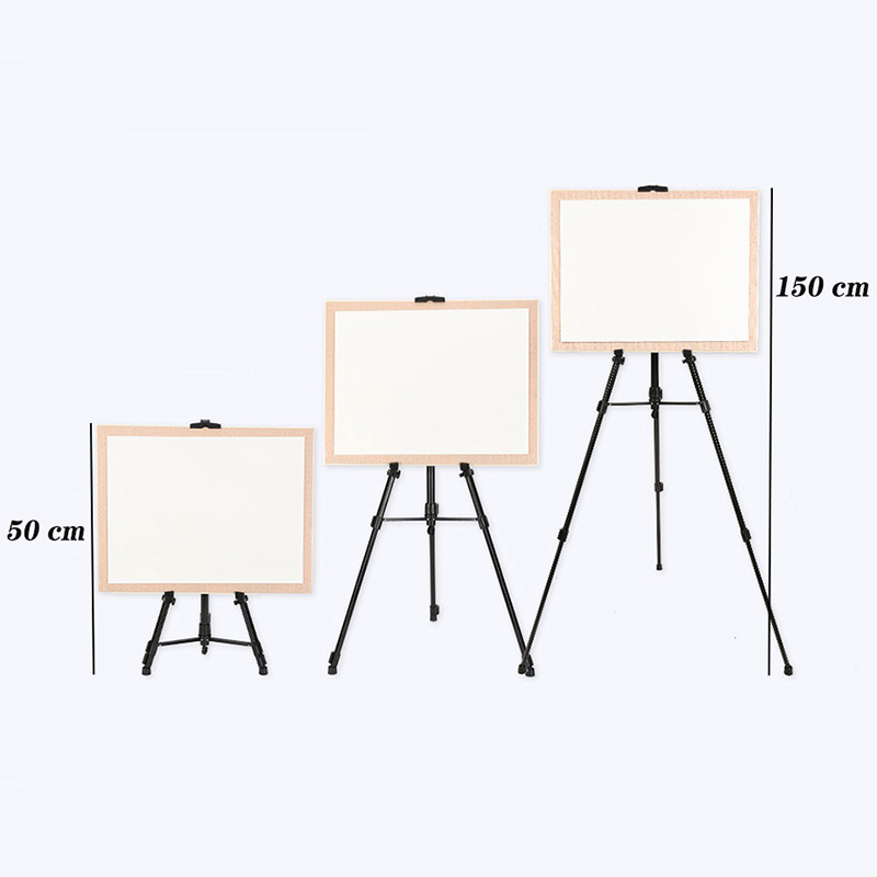 Portable Metal Sketch Easel Stand 50-150CM Adjustable Foldable Travel Aluminum Alloy For Outdoor Painting Artist Art Supplies