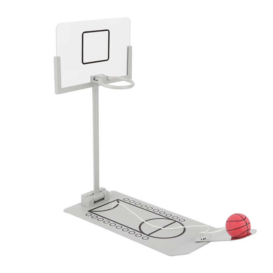Miniature office desktop ornament sjove mini basketball hoop legetøj dekoration basketball hoop legetøj brætspil til basketball elsker