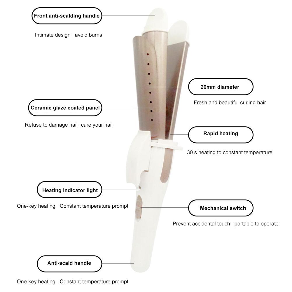 Electric Ceramic Curling Iron Hair Curler Lcd Curling Iron Roller Curls Wand Waver Styling Tools