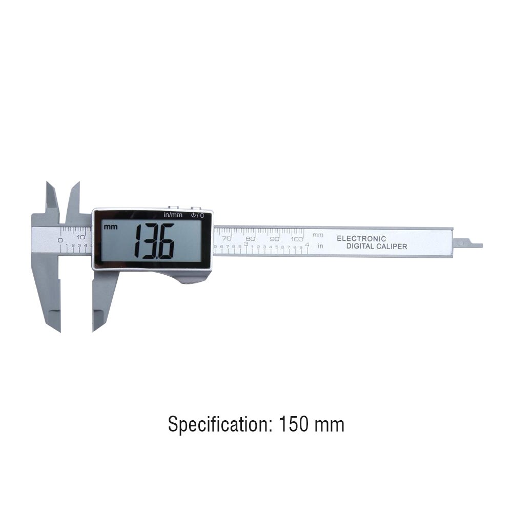 Digital Caliper Electronic Vernier Caliper 100mm Calliper Micrometer Digital Ruler Measuring Tool 150mm 0.1mm: B