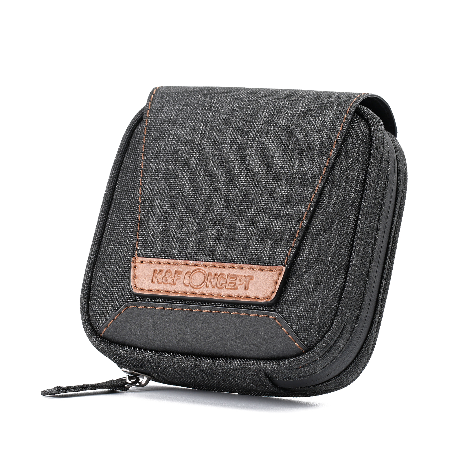 K&F Concept 4-gniazdowa torba na filtry obiektywów z wewnętrzną kieszenią na filtry ND UV CPL 37mm-95mm Przechowywanie filtrów Pokrowiec na aparat fotograficzny: Default Title