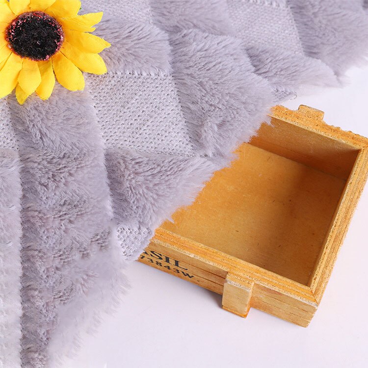 polyester varpstrikket plysj pv fløyel vattert stoff, hjemmetekstil pute, sko, bagasje stoff