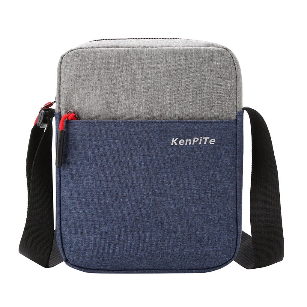 Men Diagonal Mini Messenger Shoulder Bag Multi-Function Mobile Phone Wallet Outdoor Sports Crossbody Bag Bolsas#25: Blue 