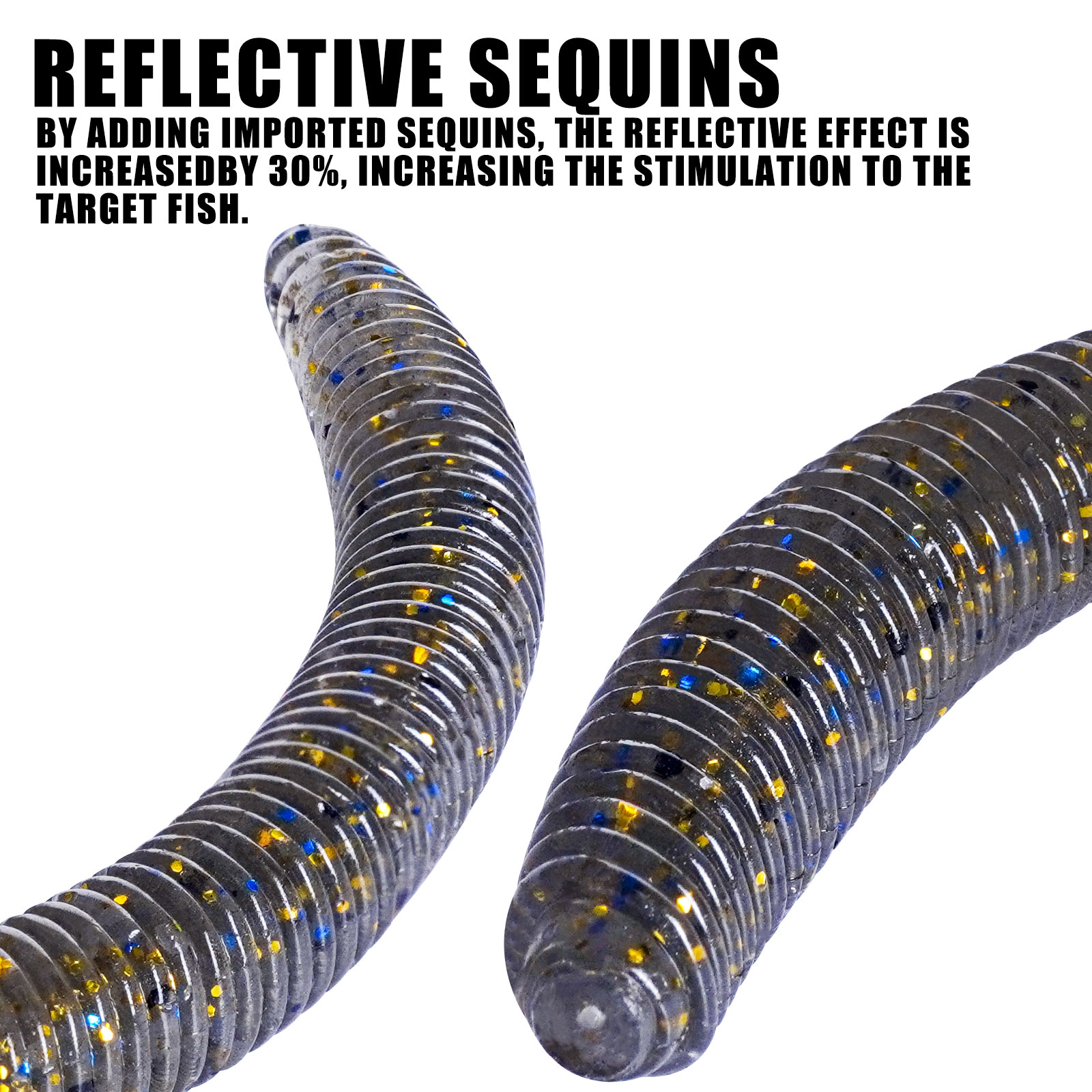 10 cm/14 cm 10/15 unids/bolsa cebo suave Senko gusano palo loco cebos de gusano Leurre Souple Wobblers para todos los peces Pesca señuelo de Pesca de lubina