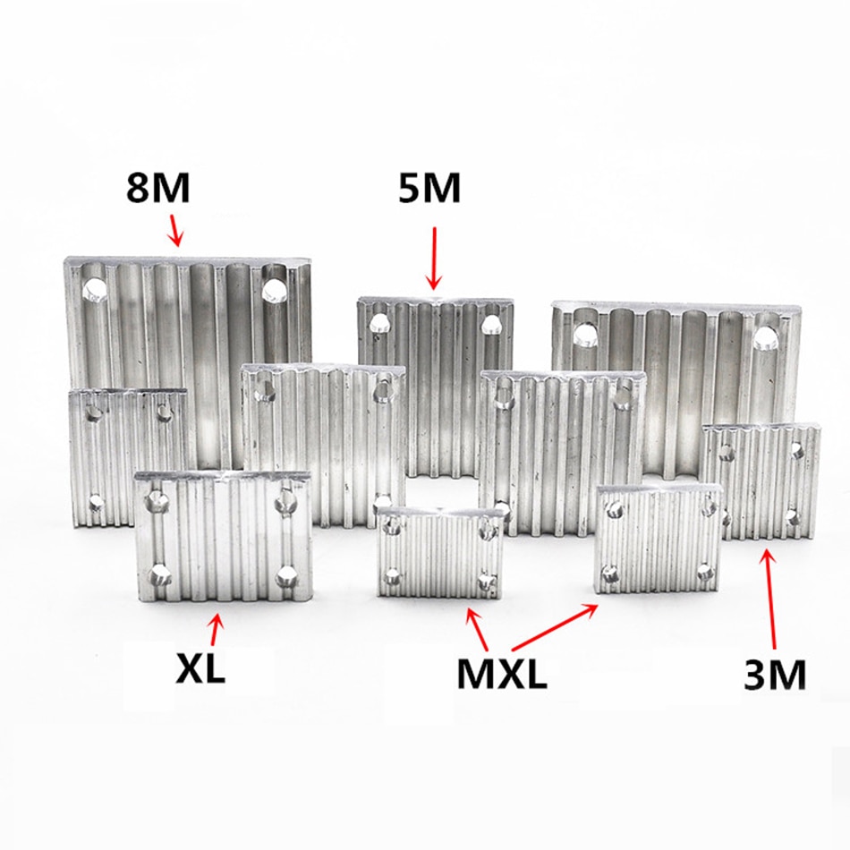 1Pcs T2.5 T5 T10 Timing Belt Connector Clamping Plate For Timing Belt Clamp Tooth Plate