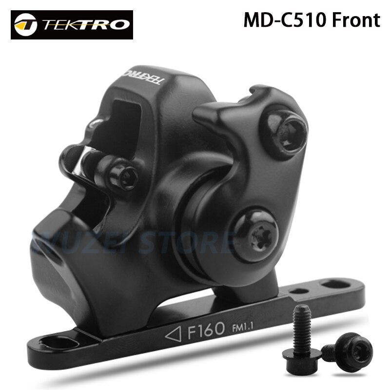 Tektro MD-C510 Racefiets Voor Achter Schijfrem Zwart Fiets Mechanische Remklauw Schijfremmen Fietsen Aluminium Accessoires: MD-C510 Front