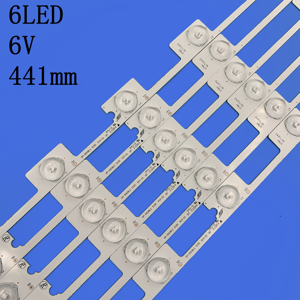 30Pcs X 6V Led Bar Tv Backlight Strips Voor Konka KDL48JT618A KDL48JT618U 258YTK Panel 35018539 6-LEDs 442mm 48 ''Tv Backlit