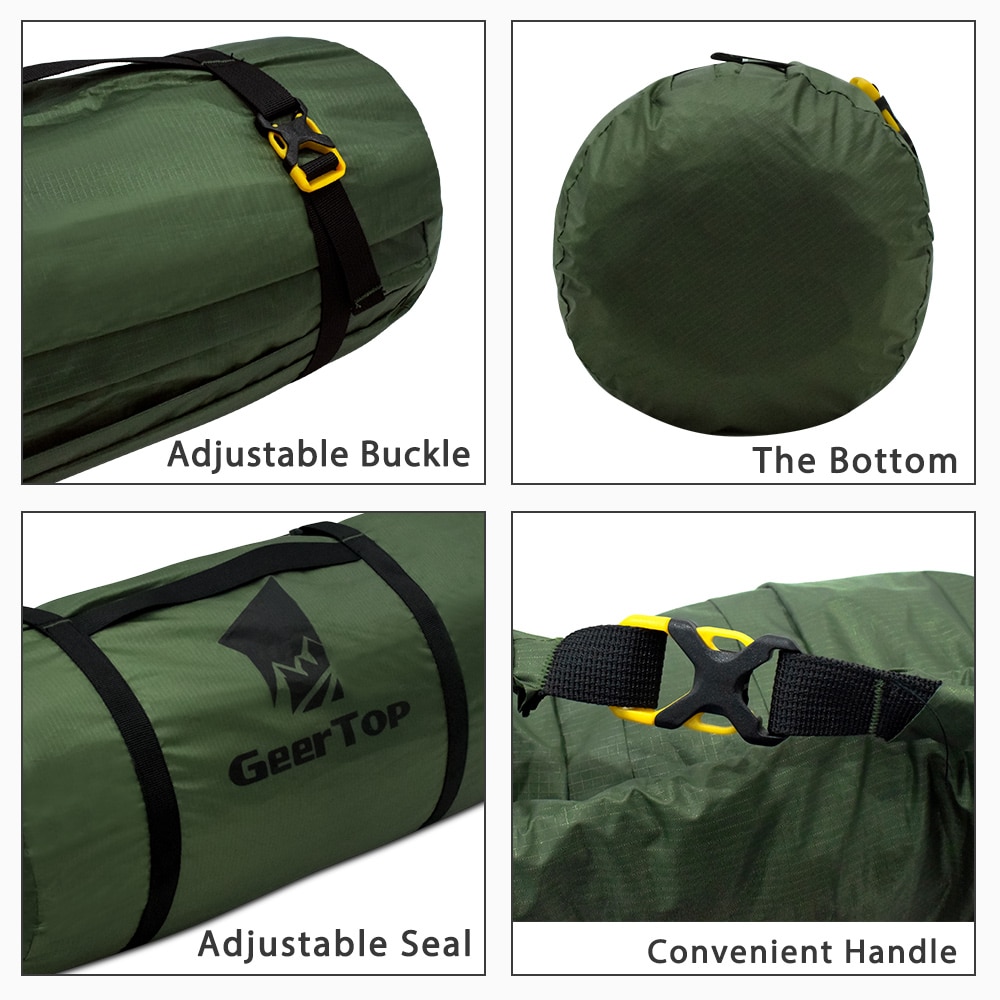 GeerTop Große Polyester Zelt Tasche Leichte Wasserdichte Camping Tasche Reise Veranstalter Lagerung Sack für Ich bin Freien Tourist Paket