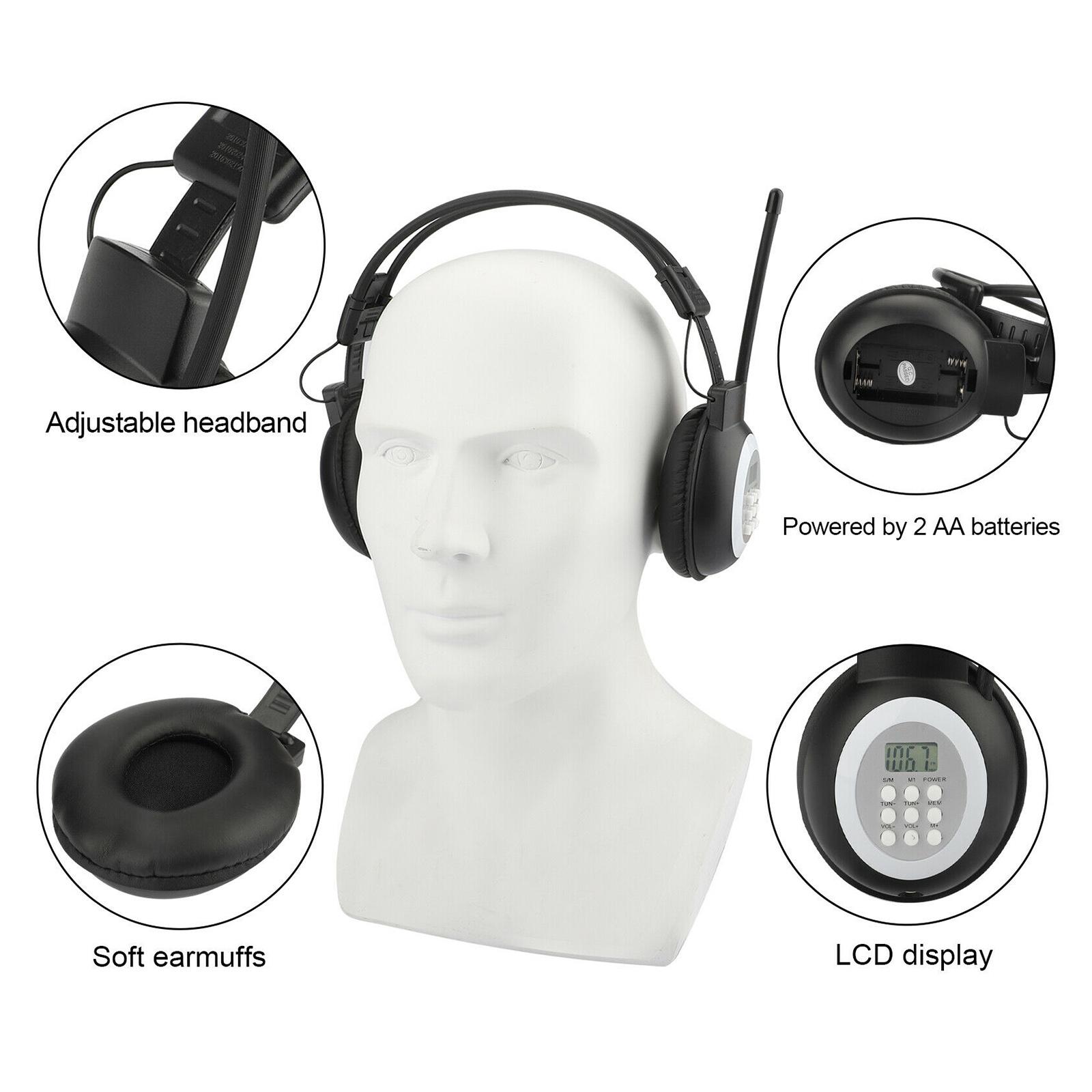 Casque radio personnel portable, casque avec radio intégrée pour la marche