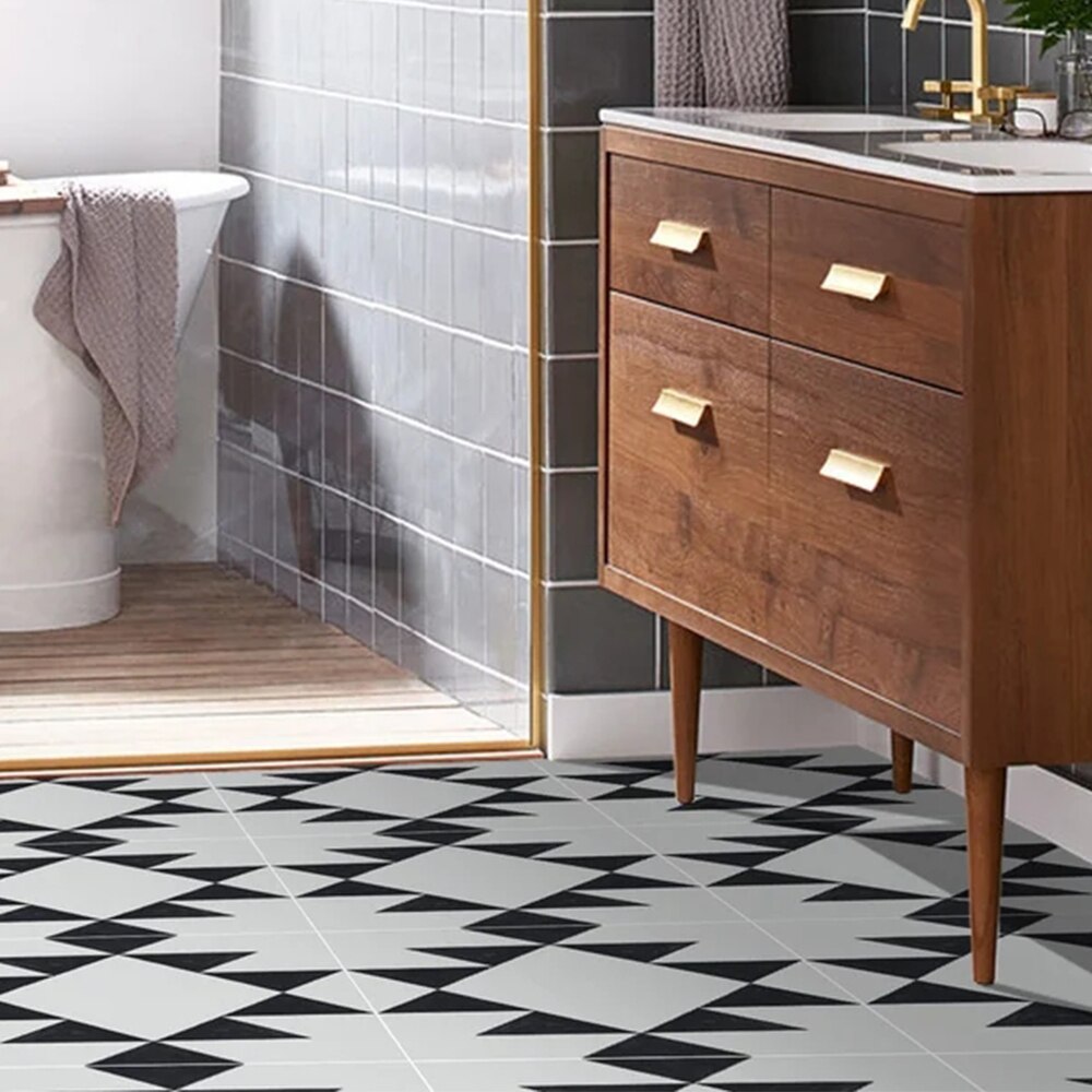 Kitchen Adhesive Tiles Sticker Floor Bathroom Decoration Peel And Stick Backsplash Waterproof Ceramic Wallpaper peel and stick