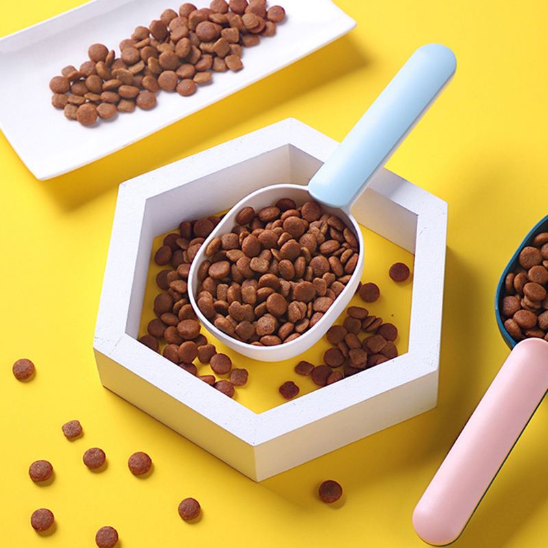 Ein Futterlöffel für Haustiere, multifunktional, 2-in-1, mit versiegeltem Clip-Griff, geeignet für Katzen und Hunde, Futterlöffel für VöGel und Kaninchen