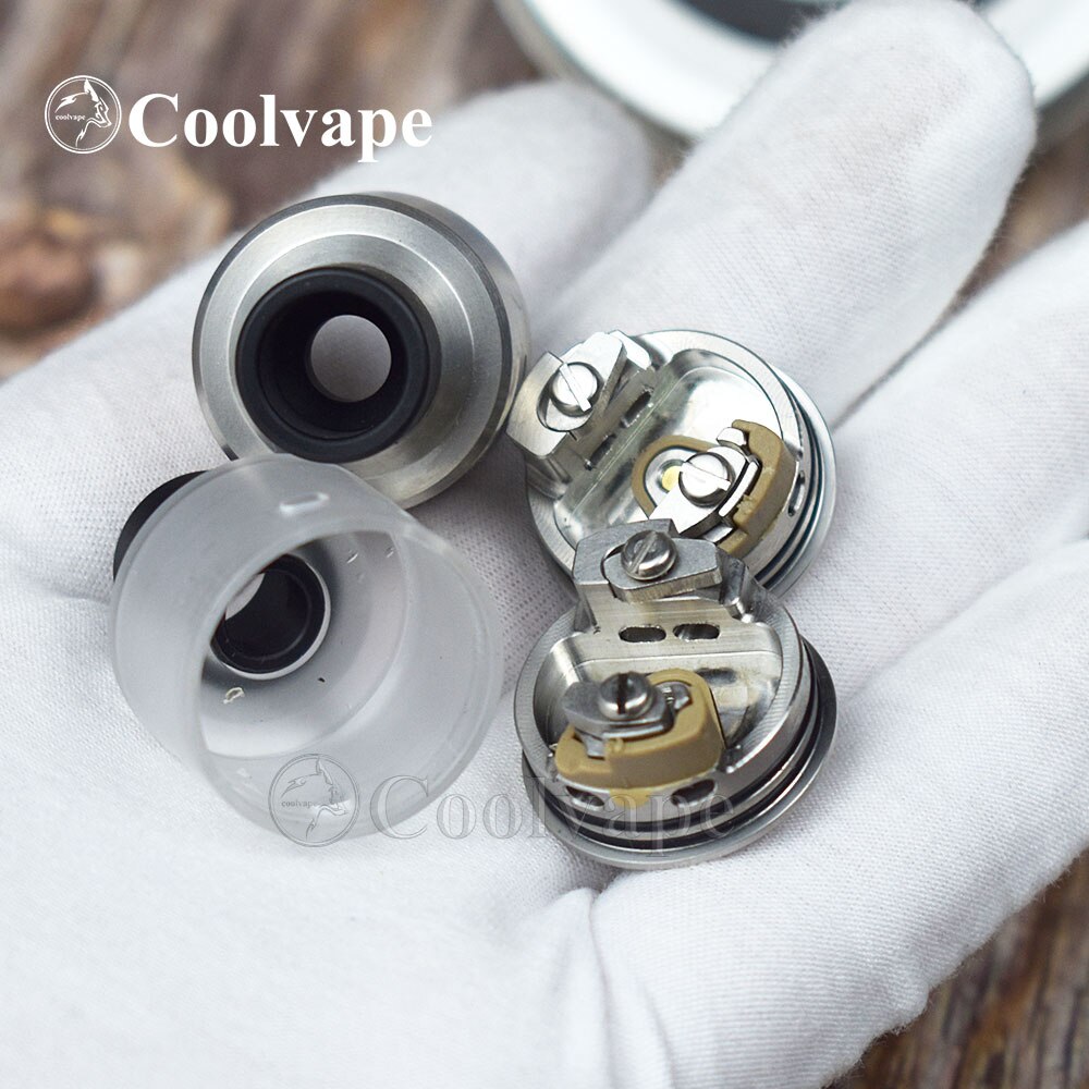 coolvape Hadaly RDA with bf pin 316ss rda Atomizer 22mm Replaceable Airflow Single coil vs HAKU VENNA V2 rda FLAVE EVO 22mm RDA